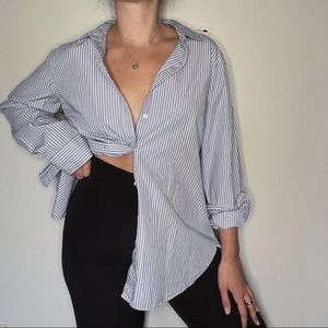 Blue Seersucker Buttondown
